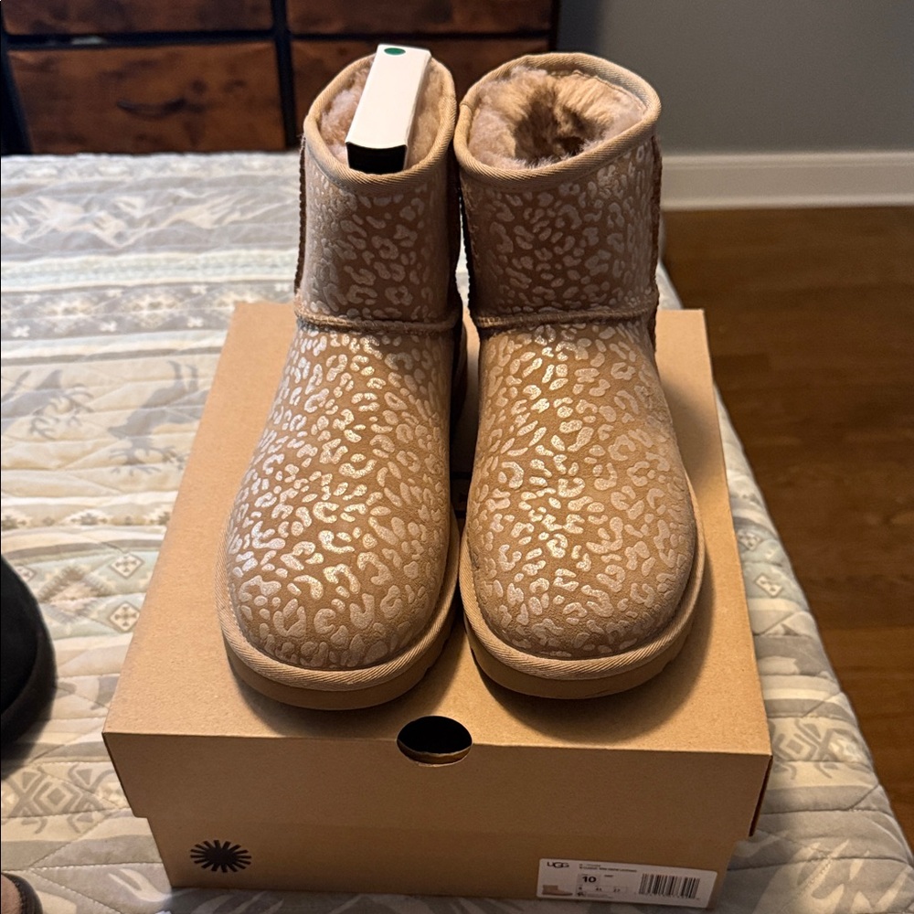 UGG Mini Snow Leopard Boots
